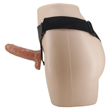 16 cm Yeni Nesil Belden Bağlamalı İçi Dolu Titreşimli Strapon Penis - BDM2264