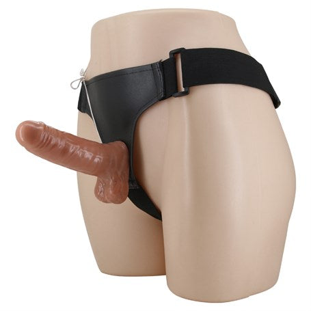 16 cm Yeni Nesil Belden Bağlamalı İçi Dolu Titreşimli Strapon Penis - BDM2264