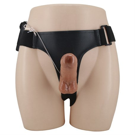 16 cm Yeni Nesil Belden Bağlamalı İçi Dolu Titreşimli Strapon Penis - BDM2264
