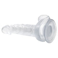 16,7 cm Şeffaf Realistik Damarlı Vantuzlu Dildo Penis - BDM0818