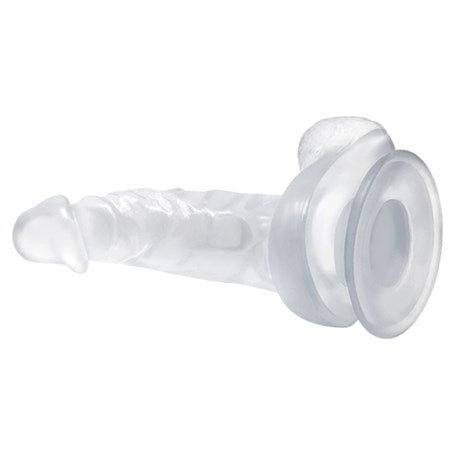 16,7 cm Şeffaf Realistik Damarlı Vantuzlu Dildo Penis - BDM0818