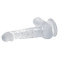 16,7 cm Belden Bağlamalı Şeffaf Realistik Damarlı Vantuzlu Dildo Penis - BDM0818B