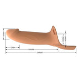 16,8 cm Belden Bağlamalı İçi Boş 4,2 cm Dolgulu Strapon Penis - Landon S - BDM1461