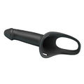 16,8 cm Belden Bağlamalı İçi Boş 4,2 cm Dolgulu Strapon Penis - Landon - BDM1460