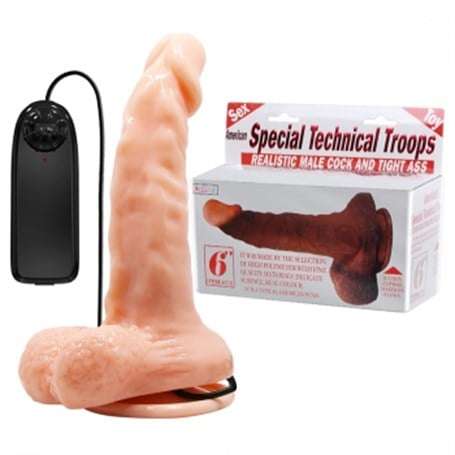 17 cm Belden Bağlamalı Gerçekçi Titreşimli Dildo Vibratör Penis - BDM8018AB