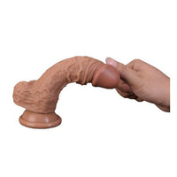 17 cm Belden Bağlamalı Realistik Vantuzlu Dildo Penis - CA-BDM1139B