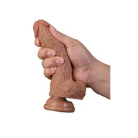 17 cm Belden Bağlamalı Realistik Vantuzlu Dildo Penis - CA-BDM1139B