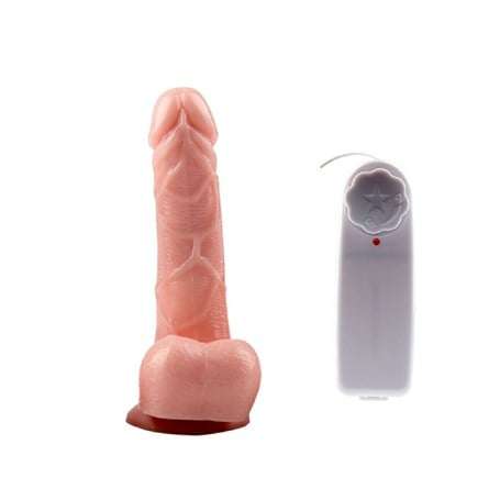17 cm Kumandalı Gerçekçi Titreşimli Dildo Vibratör Penis - BDM0161