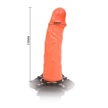 17 cm Bacak Bağlamalı Strapon Penis - 2235