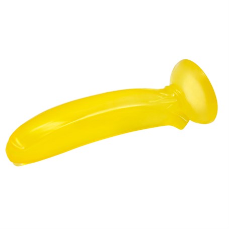 17 cm Vantuzlu Muz Şeklinde Silikon Anal Plug - BDM1707