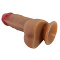 17,3 cm Belden Bağlamalı İçi Dolu Strapon Melez Penis - Fogg - BDM1472