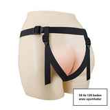 17,3 cm Belden Bağlamalı İçi Dolu Strapon Melez Penis - Fogg - BDM1472