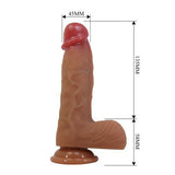 17,3 cm Realistik Vantuzlu Dildo Penis - Duvall - BDM1464