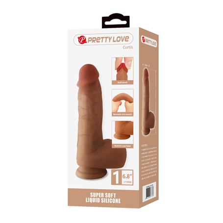 17,3 cm Realistik Vantuzlu Dildo Penis - Curtis - CA-BDM1463