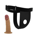 17,5 cm Belden Bağlamalı İçi Boş 7 cm Dolgulu Strapon Penis - Houston - BDM1343