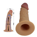 17,5 cm Belden Bağlamalı İçi Boş 7 cm Dolgulu Strapon Penis - Houston - BDM1343