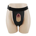17,5 cm Belden Bağlamalı İçi Boş 7 cm Dolgulu Strapon Penis - Houston - BDM1343