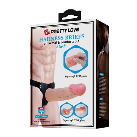 17,5 cm Belden Bağlamalı İçi Boş Protez Penis - CA-BDM1330