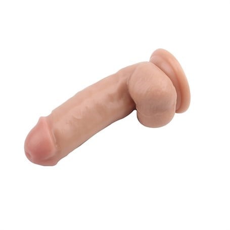 17,5 cm Belden Bağlamalı Gerçekçi Çift Katmanlı Silikon Penis - BDM1246B