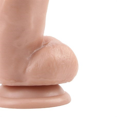 17,5 cm Belden Bağlamalı Gerçekçi Çift Katmanlı Silikon Penis - BDM1246B