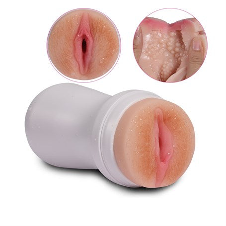 17,5 cm Gerçekçi Doku Realistik Suni Vajina Mastürbatör - BDM7015