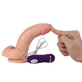 17,5 cm Gerçekçi Titreşimli Dildo Vibratör Penis - Kassadin - BDM10015V