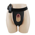 17,5 cm Titreşimli Belden Bağlamalı İçi Boş 7 cm Dolgulu Strapon Penis - Draven - BDM1344