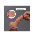 18 cm Belden Bağlamalı 360° Oynar Başlı Vibratör Penis + Kemer + Kayganlaştırıcı Hediyeli - BDM1010B