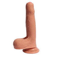 18 cm Belden Bağlamalı Çift Katmanlı Sünnetsiz Realistik Dildo Penis Set - BDM10027B