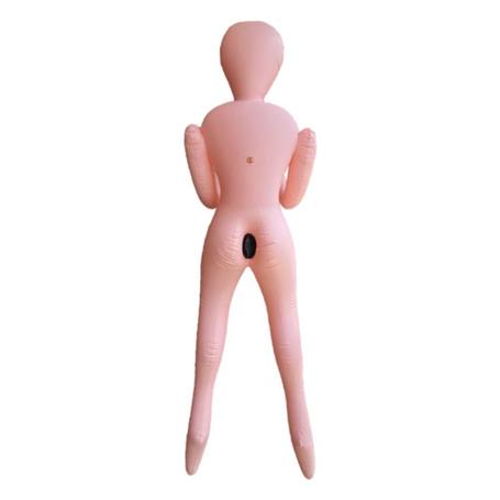 18 cm Titreşimli Penisli 2 İşlevli Realistik Suni Şişme Erkek Manken - Eran - BDM1570