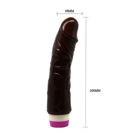 18,5 cm Titreşimli Melez Realistik Vibratör Penis Dildo - B1062