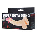 19 cm Belden Bağlamalı Gerçekçi Titreşimli Dildo Vibratör Penis Set - BDM8082B