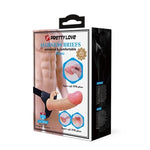 19 cm Belden Bağlamalı İçi Boş Klitoris Uyarıcılı Protez Penis - Mavis - BDM1386