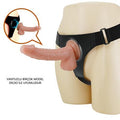 19 cm Belden Bağlamalı İçi Dolu Strapon Penis - Kevin - BDM1500