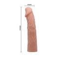19 cm Belden Bağlamalı İçi Dolu Strapon Penis - BDM2212