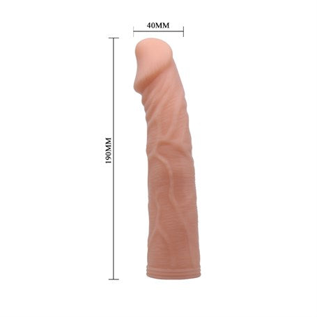 19 cm Belden Bağlamalı İçi Dolu Strapon Penis - BDM2212