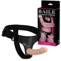 19 cm Belden Bağlamalı İçi Dolu Strapon Penis - BDM2212