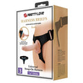 19 cm Belden Bağlamalı İçi Dolu Strapon Penis - Kevin - BDM1500