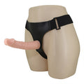 19 cm Belden Bağlamalı İçi Dolu Strapon Penis - BDM2212