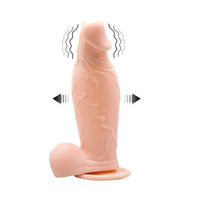 19 cm Belden Bağlamalı Pompalı Büyüyen Realistik Penis Anal Vajinal Dildo Mastürbatör - B1033B