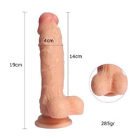 19 cm Belden Bağlamalı Realistik Dildo Penis - Middle Leilong - BDM1021B