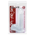 19 cm Belden Bağlamalı Şeffaf Realistik Damarlı Vantuzlu Dildo Penis - BDM0871B