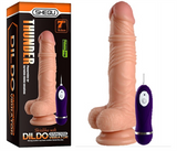 19 cm Belden Bau011flamalu0131 Titreu015fimli Realistik Dildo Penis Set - BDM10023VB