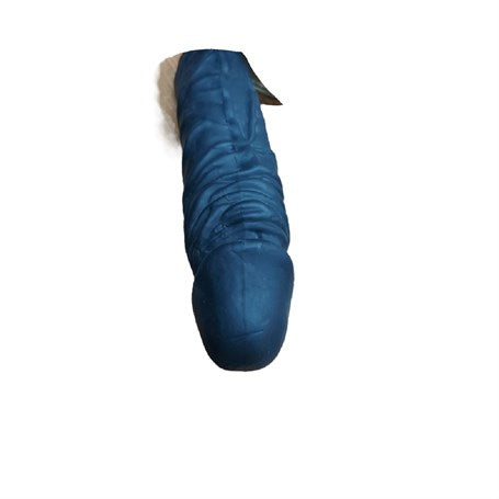 6 cm Dolgulu 19 cm Damarlı Premium Siyah Penis Kılıfı - BDM1146