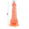 19 cm Gerçekçi Titreşimli Dildo Vibratör Penis - BDM8082