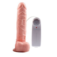 %10 İndirim – 19 cm Belden Bağlamalı Kumandalı Gerçekçi Titreşimli Dildo Vibratör Penis - CA-BDM0162B