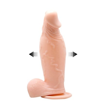 19 cm Pompalı Büyüyen Realistik Penis Anal Vajinal Dildo Mastürbatör - BDM8067