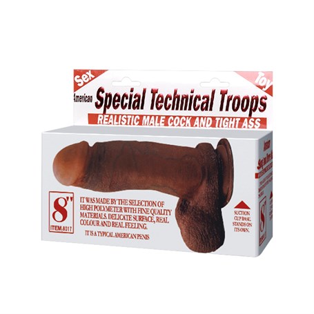 19 cm Realistik Melez Dildo Penis - BDM8017