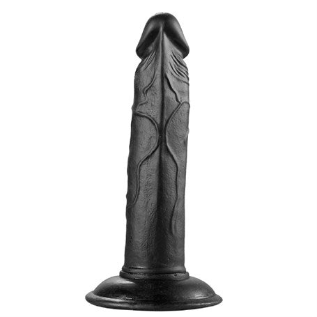 19 cm Realistik Vantuzlu Testissiz Zenci Dildo Penis - BDM019S
