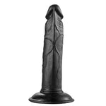 19 cm Realistik Vantuzlu Testissiz Zenci Dildo Penis - CA-BDM019S